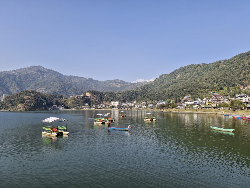 Una maravillosa vista del lago
